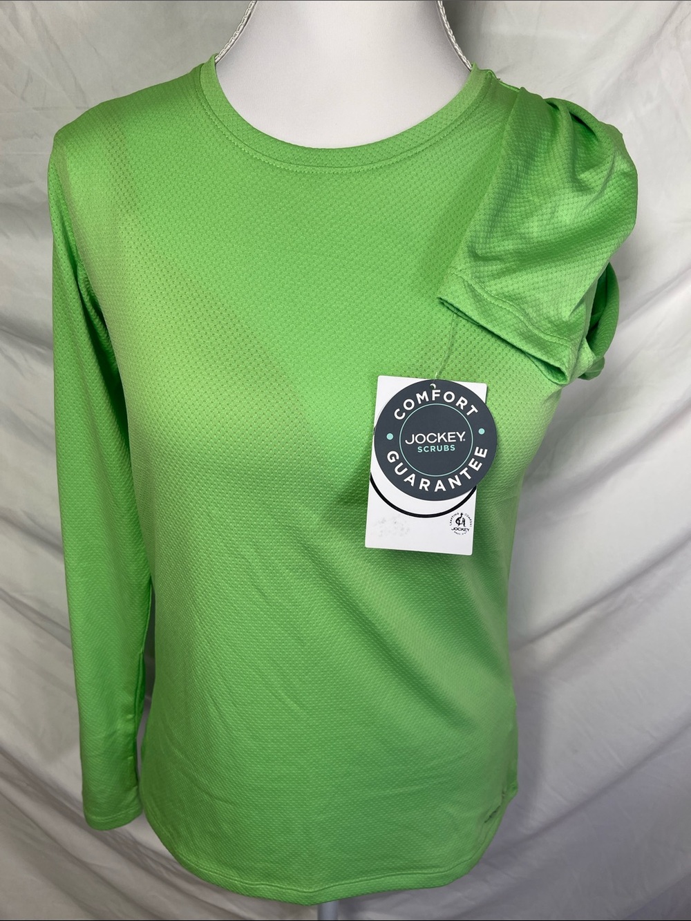 Jockey Long Sleeve Performance Scrub Top - Lime